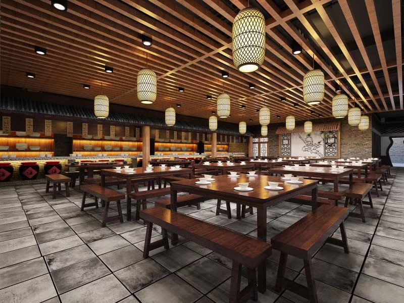 270平米中餐館裝修設(shè)計效果圖