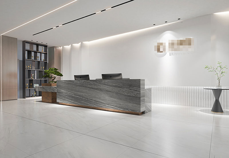 鄭州辦公室前臺(tái)裝修設(shè)計(jì)：企業(yè)形象展示的關(guān)鍵區(qū)域